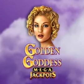 Golden Goddess Megajackpots online game logo by IGT on betlabelscasino.com