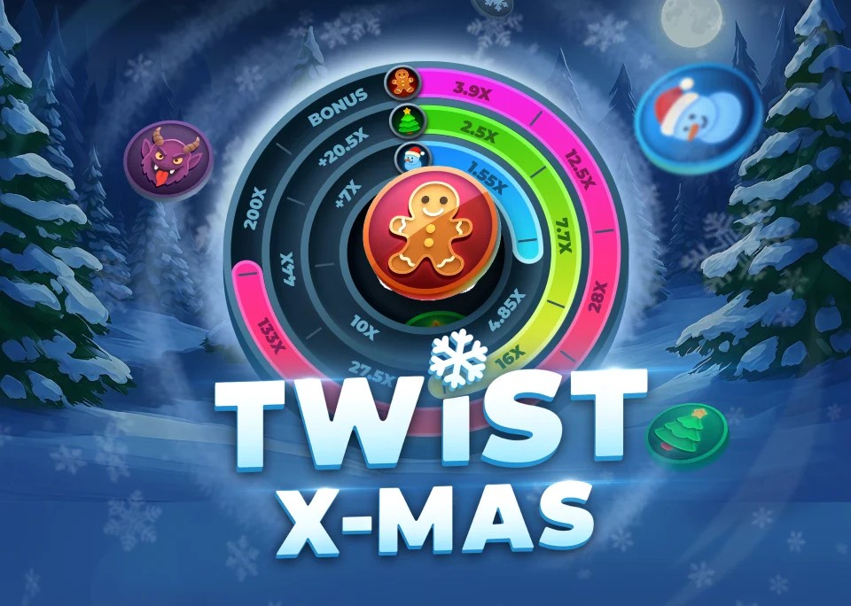Twist X-mas logo by InOut BetLabel Casino